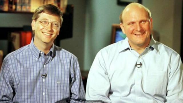 比尔·盖茨和史蒂夫·鲍尔默，1998年 