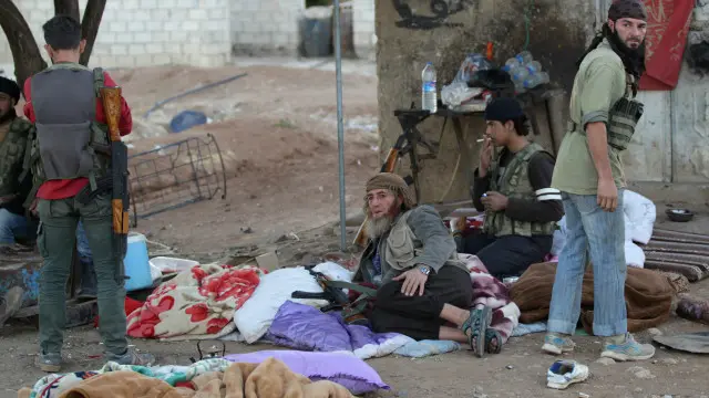 warga suriah di aleppo