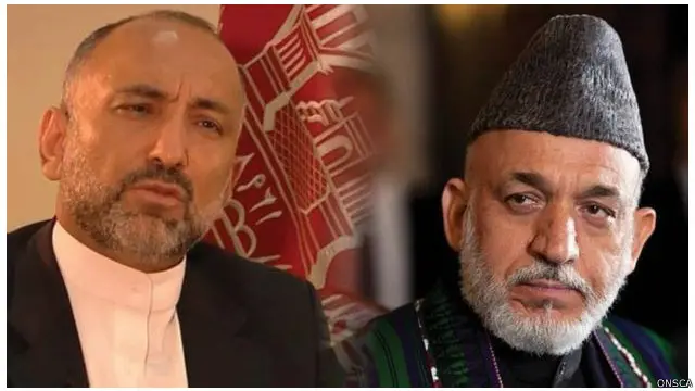 ښاغلي اتمر (کیڼ لور ته) ویلي، ولسمشر کرزي ته سپکاوی د زغم وړ نه دی او دا د بهرنیو استخباراتو کار دی