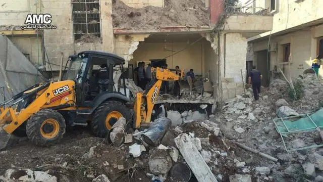 أظهر فيديو حجم الدمار الذي لحق بالمستشفى