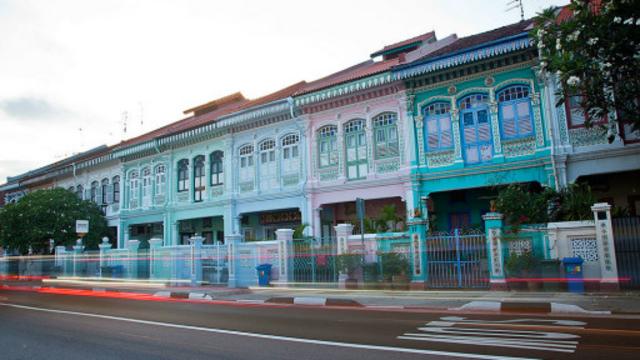 历史上保留下来的新加坡土生华人房舍(图片来源：Getty Images)