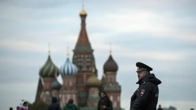 莫斯科红场的警察