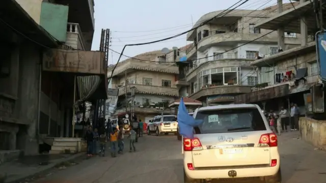 قافلة الإغاثة دخلت مضايا الأسبوع الماضي لأول منذ أبريل/ نيسان 