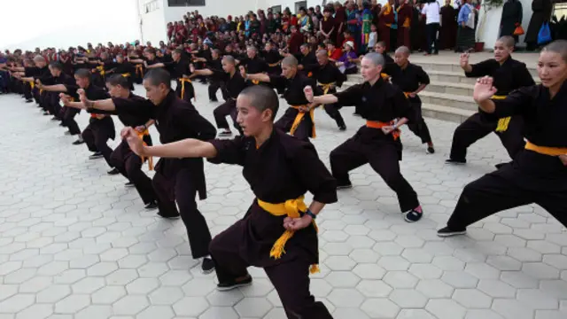 350個尼姑每天練習功夫（來源：Getty Images）