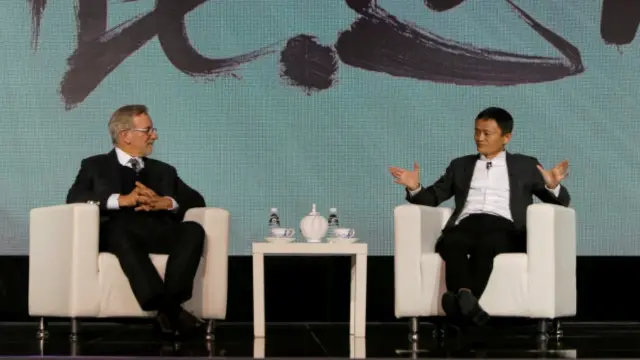 Jack Ma dan Steven Spielberg