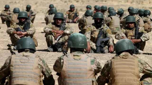 تتولى القوة التركية تدريب مقاتلين من السنة والأكراد في قاعدة في بعشيقة قرب الموصل