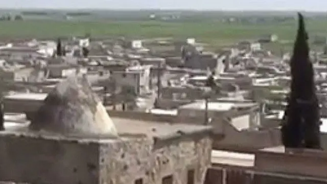 ضريح الخليفة الأموي عبدالملك بن مروان في دابق قبل تدميره بالمتفجرات على يد من يعتقد أنهم مناصرون للتنظيم