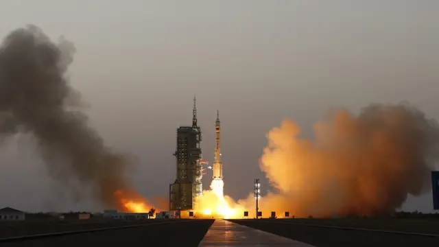 神舟十一號發射瞬間