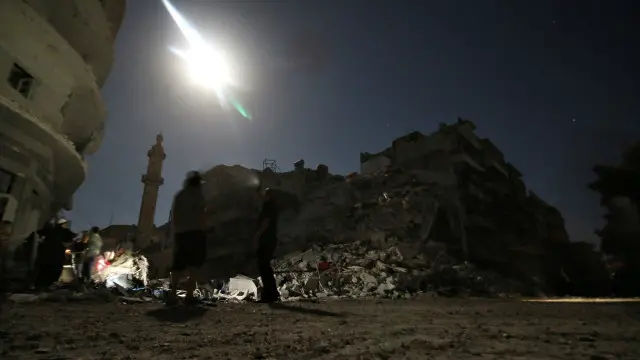 منطقة القاطرجي تعرضت لغارات قتل فيها بحسب تقارير 17 شخصا