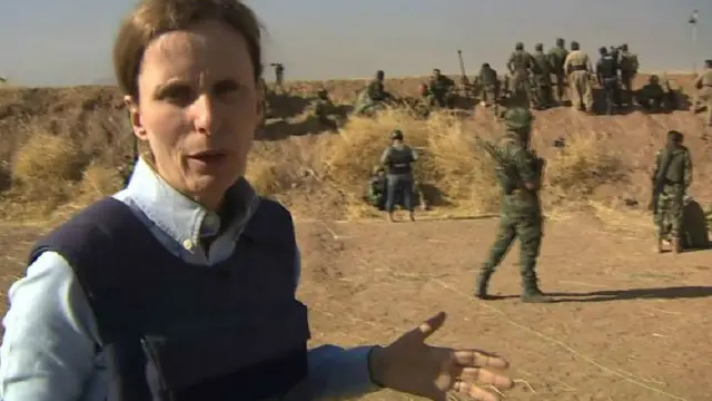 بي بي سي في الخطوط الأمامية مع مقاتلين أكراد في هجوم الموصل