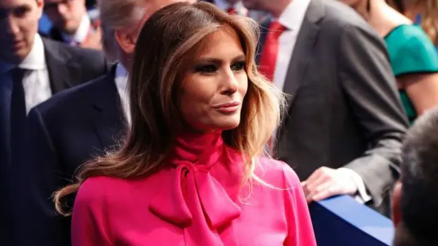 دافعت ميلانيا ترامب عن زوجها المرشح الرئاسي الجمهوري بعد فضيحة التسجيل الصوتي 