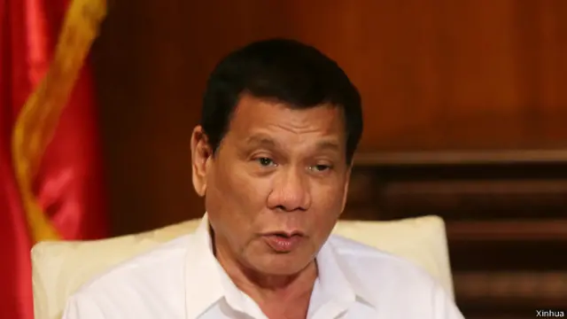 杜特尔特希望中国之行能够修补两国关系