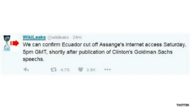 Twitter wikileaks