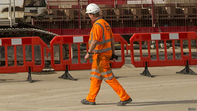 英国建筑工地工人
