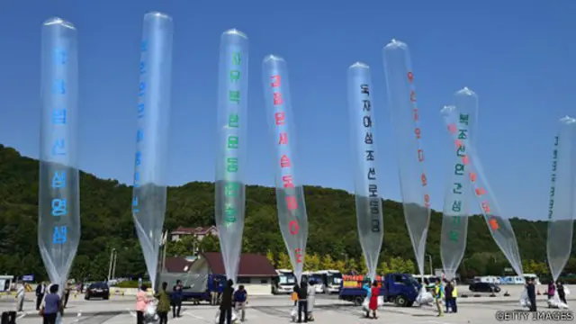 脫北者團體多次在兩韓邊境以熱氣球方式運送反朝鮮刊物,遭平壤當局抨擊為宣戰。