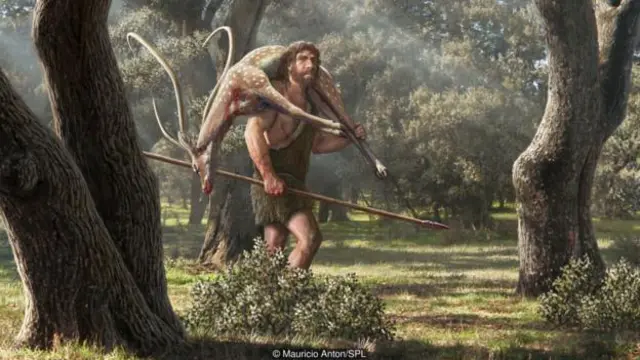 尼安德特人(Neanderthals)需要有東西防寒(圖片來源:Mauricio Anton/SPL)