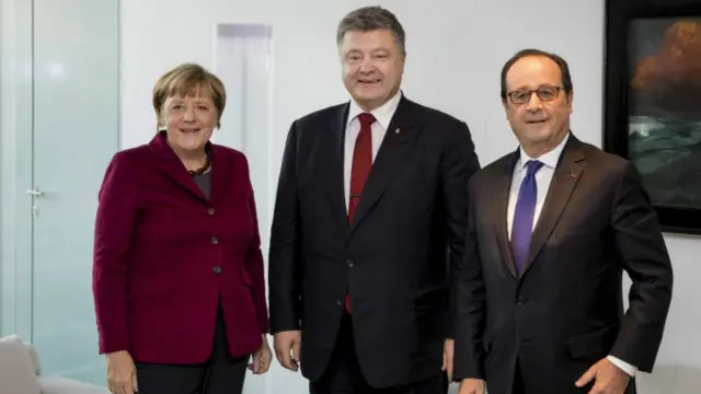 Порошенко, Меркель і Олланд