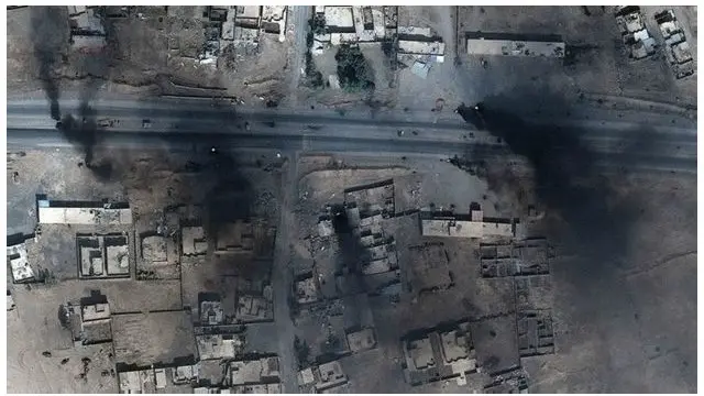 Suasana salah-satu sudut kota Mosul. Belum diketahui beradaan pemimpin ISIS Abu Bakar al-Baghdadi. 