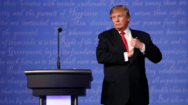 特朗普在第三场辩论中