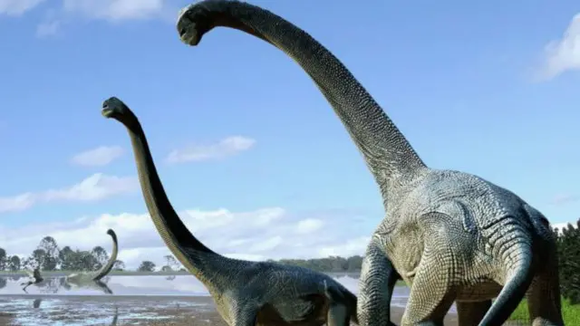 Так, по мнению ученых, могли выглядеть титанозавры, обитавшие на планете 100 млн лет назад