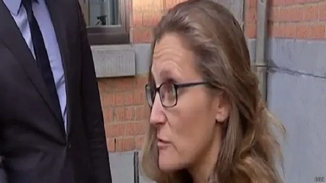 فريلاند تقول إن كندا محبطة مما حدث