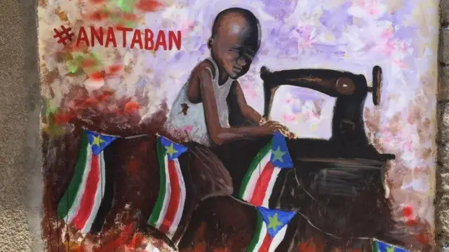 تبرز الأعمال الفنية قدر معاناة الأطفال في الحرب الأهلية، وتقول المجموعة "الأطفال في النهاية هم من سيصلحون معا ما فسد في جنوب السودان"