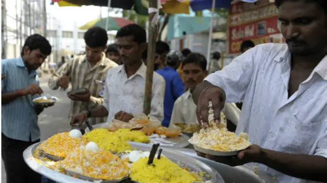 印度香饭还可以作为印度的一种街头小吃（图片来源：Getty Images）