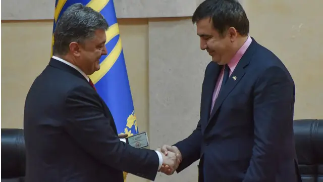 міхеіл саакашвілі та петро порошенко