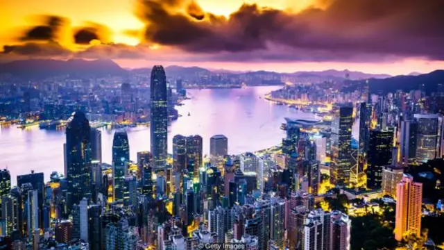 香港的面積比不上洛杉磯，但卻在1,104平方公里的土地上塞進了730萬人（圖片來源：Getty Images）