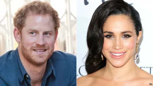 肯辛頓宮的聲明裏，哈里王子正式承認梅根是自己現任女友。