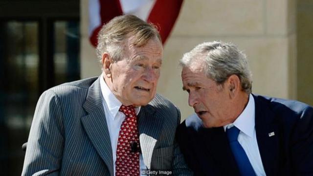美国总统乔治·HW·布什（George HW Bush）和他的妻子芭芭拉（Barbara）生育了四个儿子（其中一人曾跟随老布什的脚步入主白宫）和两个女儿。（图片来源：Getty Images）