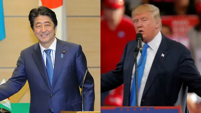 Абе і Трамп