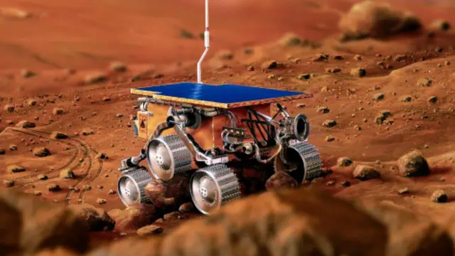 人類在上方的大氣層生活的同時，機器人可以在地面探尋資源（圖片來源：Science Photo Library）