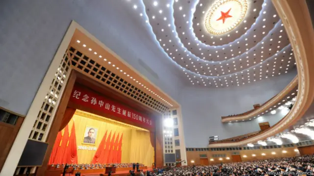 习近平借纪念孙中山先生诞辰150周年大会之际强调“维护国家统一和民族团结”，反对台独港独。