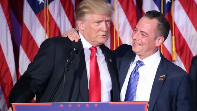 特朗普（左）与布利巴斯（右）（9/11/2016）