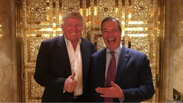 特朗普当选后会见的第一个外国政界人士是法拉吉。