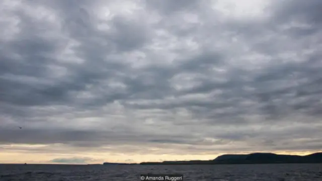 从斯凯岛出发坐船去圣基尔达岛大概要3.5个小时—天气总是这样变幻莫测。（图片来源：阿曼达·鲁杰里）