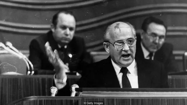 最终，米哈伊尔·戈尔巴乔夫（Mikhail Gorbachev）的改革计划解决了苏联的一些深层次问题——但是苏联的互联网并不在其中。（图片来源：Getty Images）