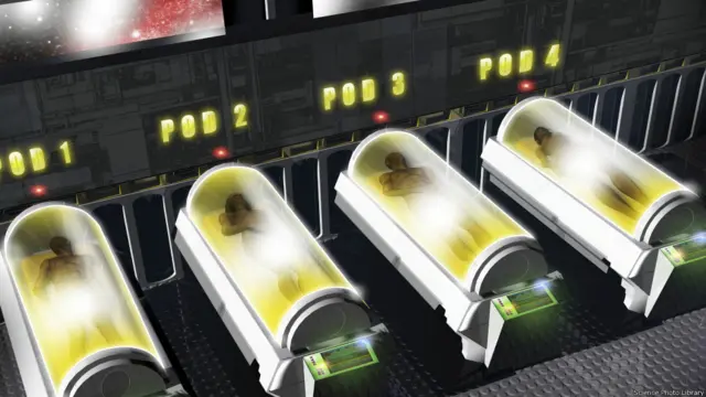 藝術家對冷凍保存遺體的想像圖。