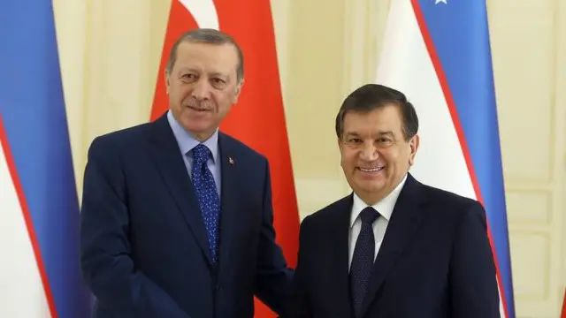 Президент Ердоган зустрівся в Самарканді з президентом Узбекистану Шавкатом Мірзійоєвим