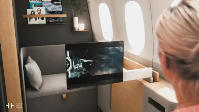 充满时尚气息且能上网的未来头等舱