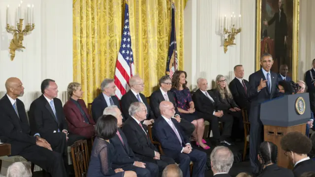 颁奖仪式在白宫举行