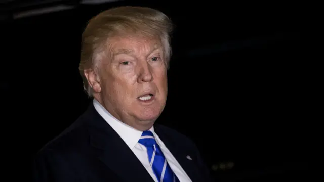 特朗普在一天会议后听取记者提问