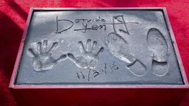 甄子丹的手印与鞋印(30/11/2016)