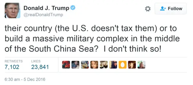 特朗普推特（2）（4/12/2016）