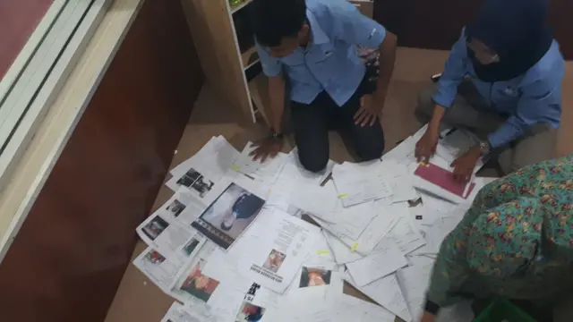 Data orang hilang akibat gempa Palu.