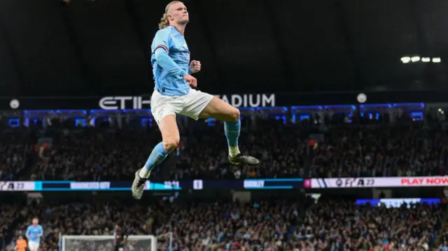 Erliing Halaand goolii galchee yeroo gammachuu ibsatutti