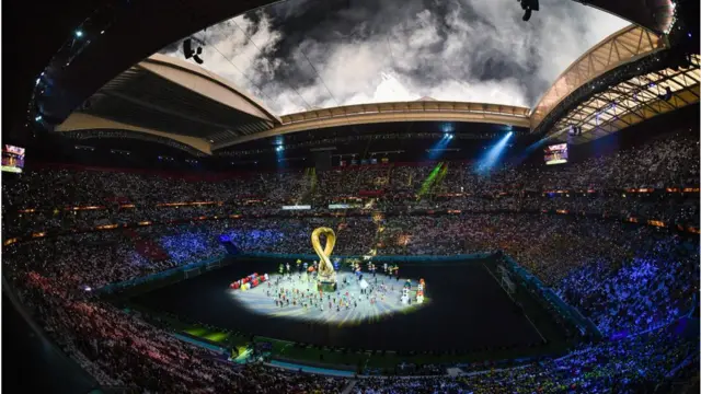 El estadio Al Bayt por dentro.