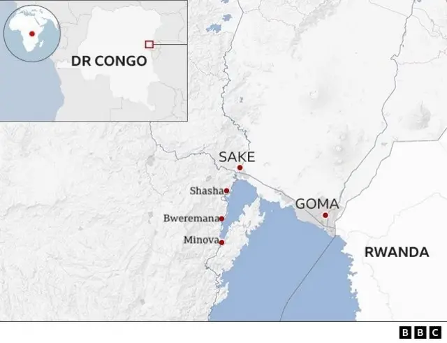 Kuva i Sake ugana i Goma cyangwa umanuka ugana i Minova, abatuye muri utu duce twa Masisi n'ahandi mu burengerazuba bwatwo bumvise cyangwa bagizweho ingaruka n'imirwano yo ku wa kane