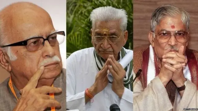 लाल कृष्ण आडवाणी+मुरली मनोहर जोशी+अशोक सिंघल